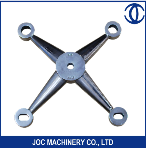 6 اتصالات عنکبوت شیشه ای بازو نصب و راه اندازی دیواره دیواری چدن